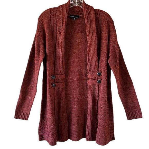 NEW Fortune + Ivy Maroon Cardigan - Picture 1 of 6
